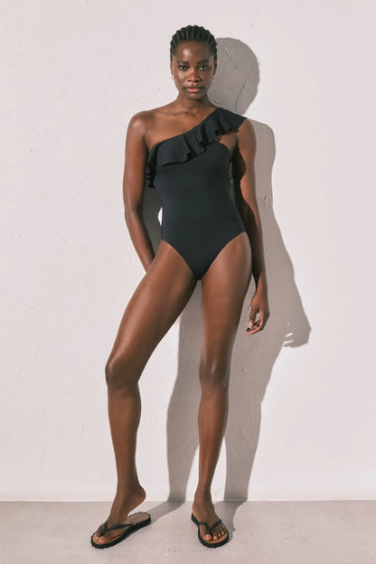 Women Secret_Black_Black Asymmetric Ruffle Shaping Swimwear_5523296_01_08