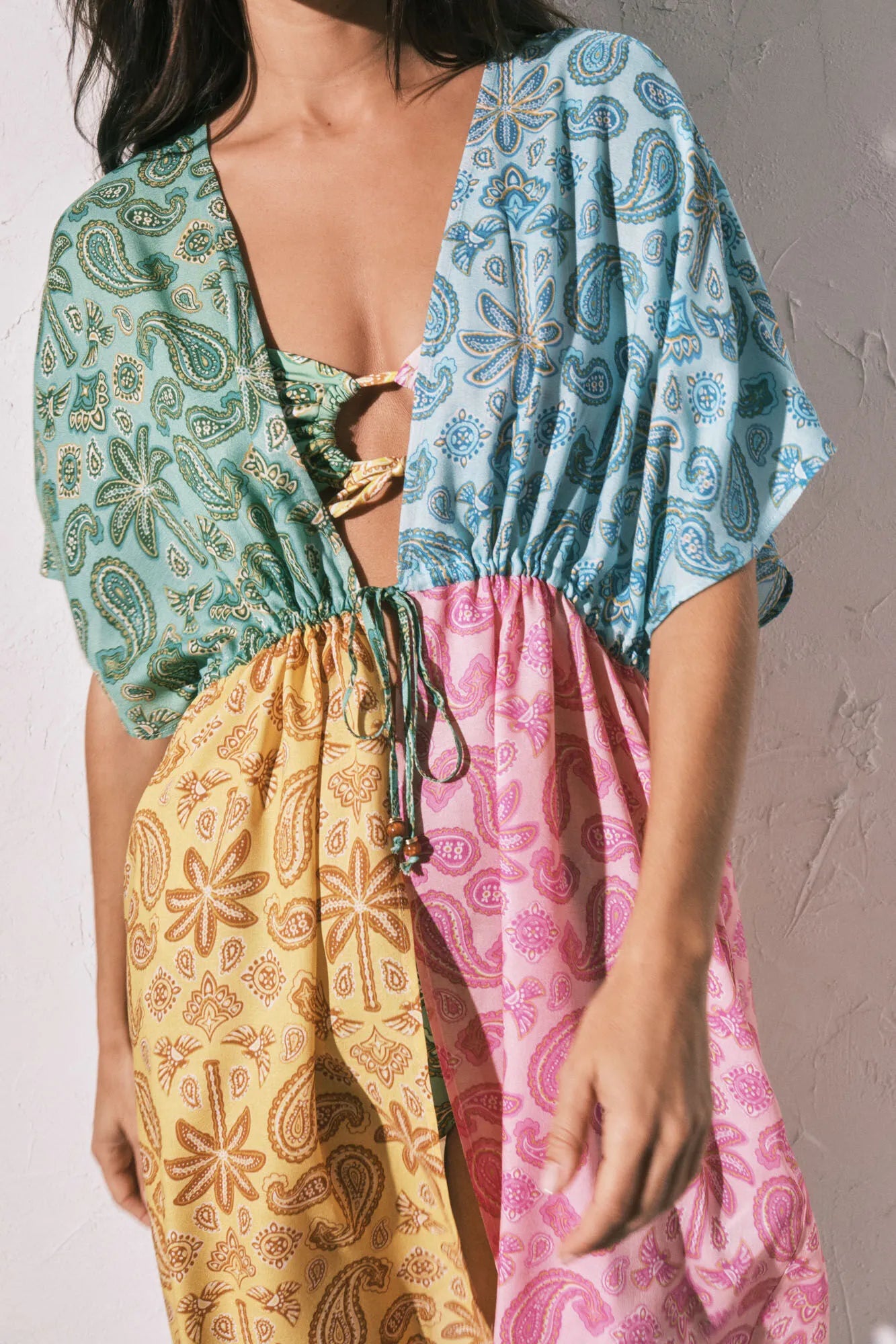 Women Secret_Multicoloured_Multicoloured Short Open Printed Tunic_5543690_98_04