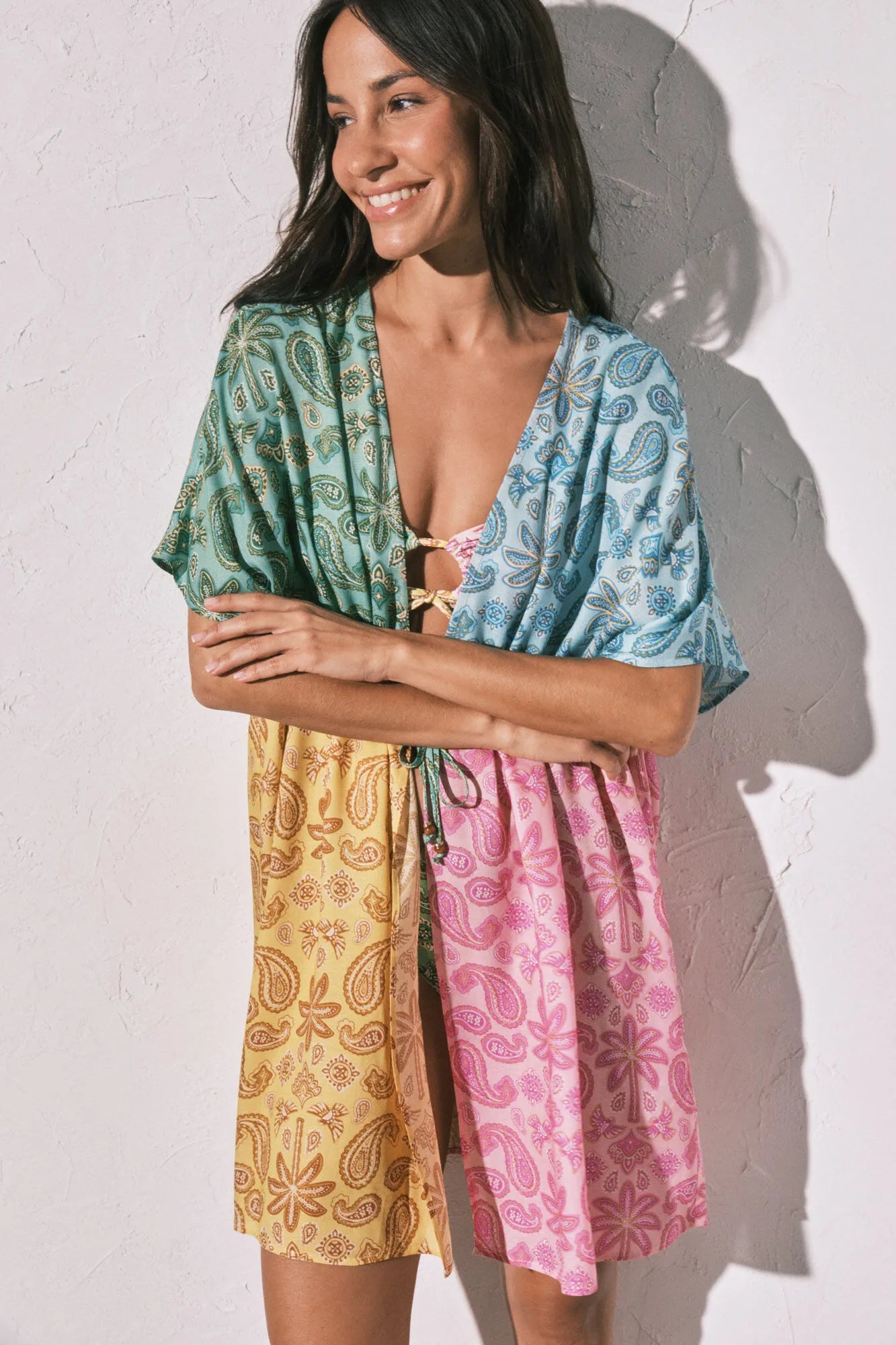 Women Secret_Multicoloured_Multicoloured Short Open Printed Tunic_5543690_98_05