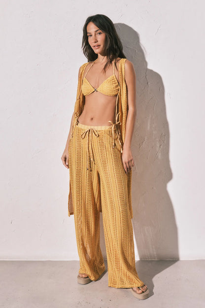 Women Secret_Multicoloured_Multicoloured Crochet Long Trousers_5543698_98_01