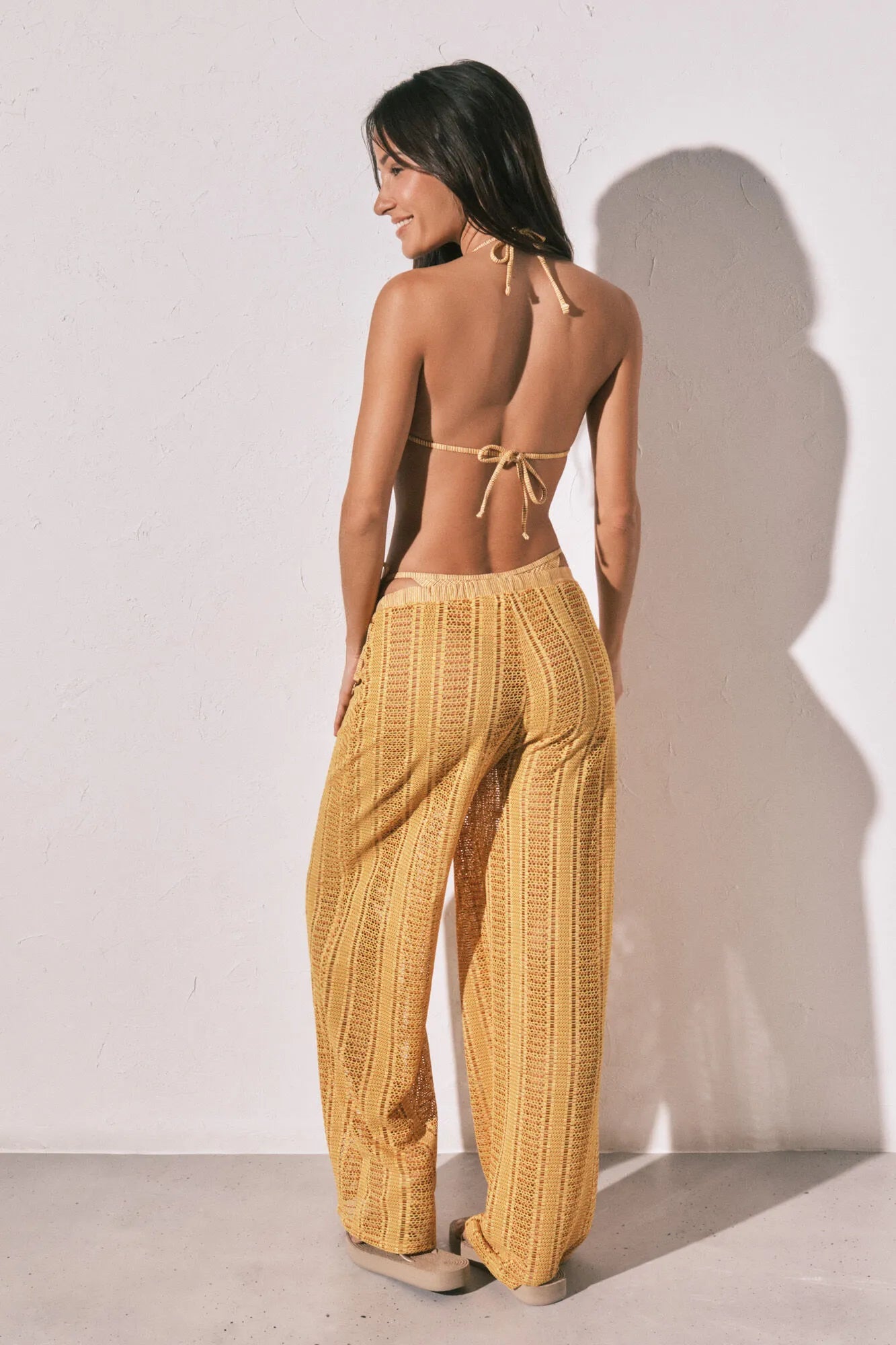 Women Secret_Multicoloured_Multicoloured Crochet Long Trousers_5543698_98_06