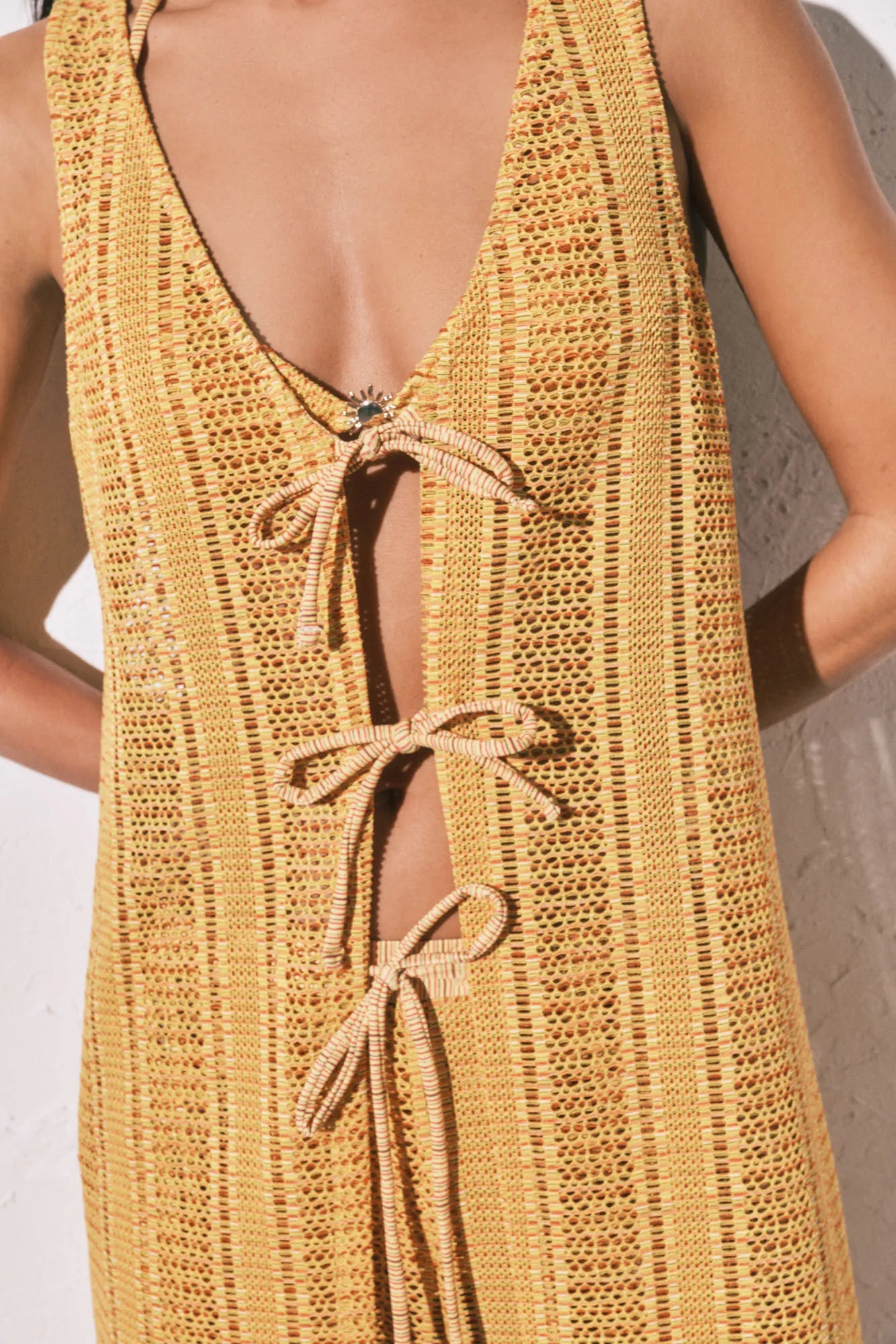 Women Secret_Multicoloured_Multicoloured Crochet Long Open Tunic_5543699_98_02