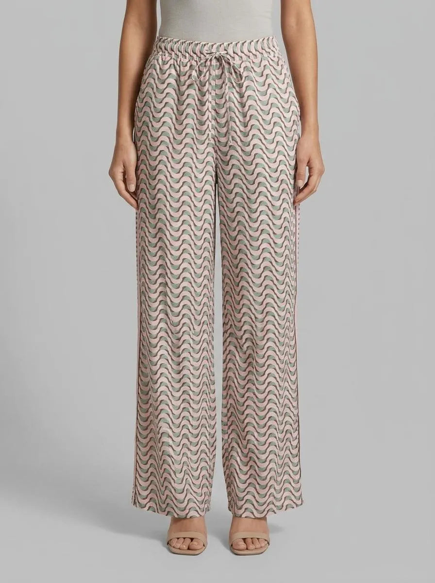 Women Secret Multicoloured Women Geometric Print Long Trousers SKU: 5543701_98 Image 00