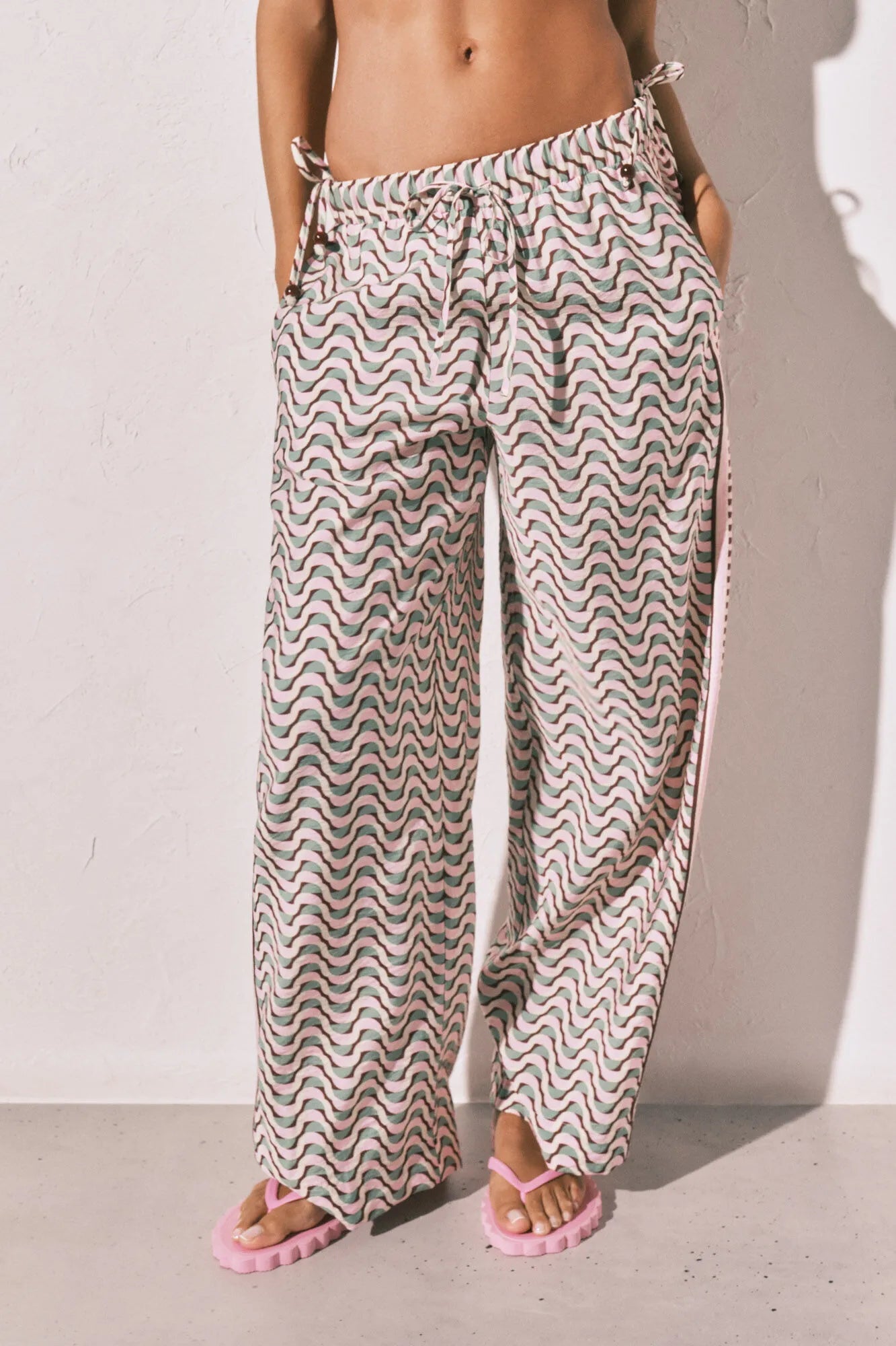 Women Secret Multicoloured Women Geometric Print Long Trousers SKU: 5543701_98 Image 04