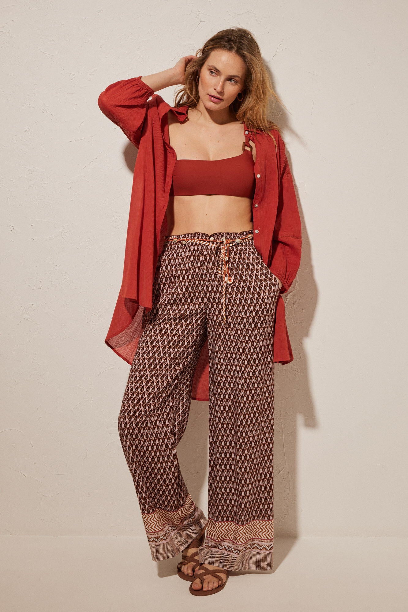 Oversized Shirt Style Blouse_5547386_61_03