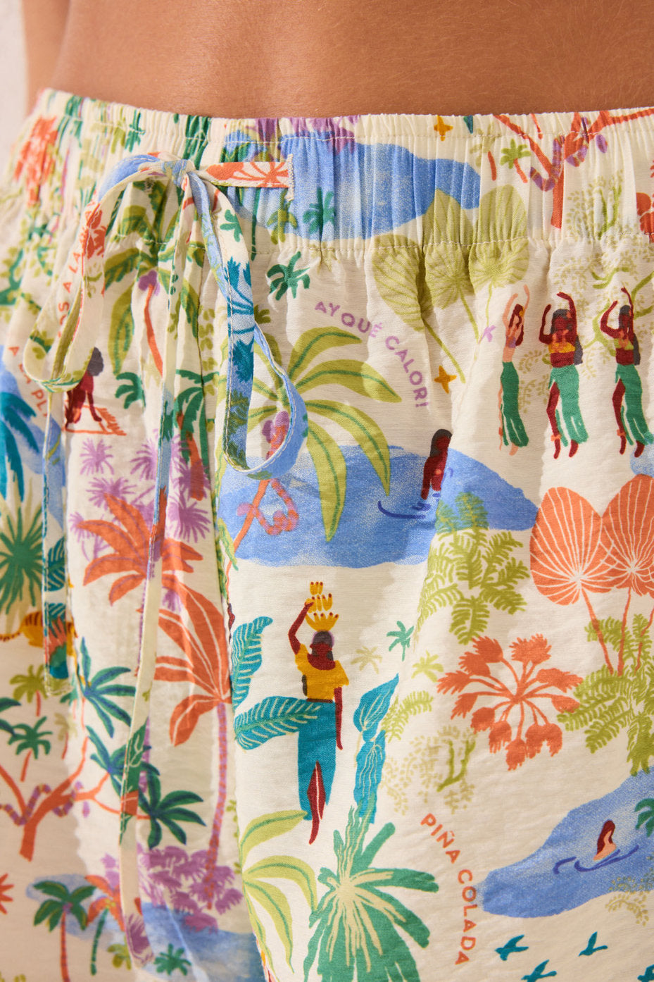 Women Secret_Viscose Trouser with Landscape Print_5549933_98_04