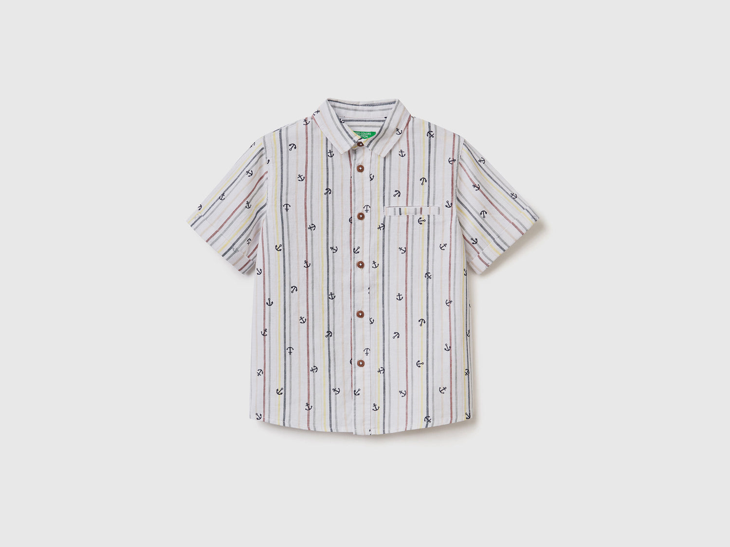 Patterned Shirt In Linen Blend_55Y8Gq00W_70W_01