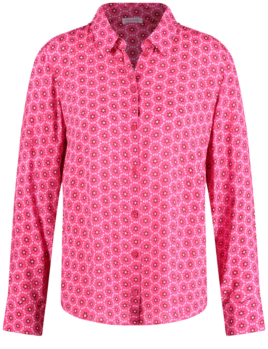 Gerry Weber_Sustainable Shirt Blouse with an All-Over Pattern_560058-31412_3038_01