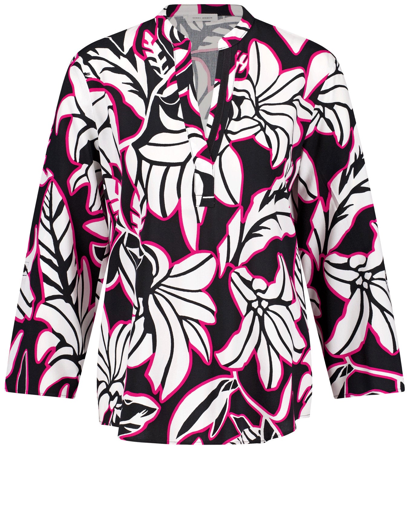 Gerry Weber_3/4-Sleeve Tunic Blouse with Sleeve Straps_560089-31429_1024_01
