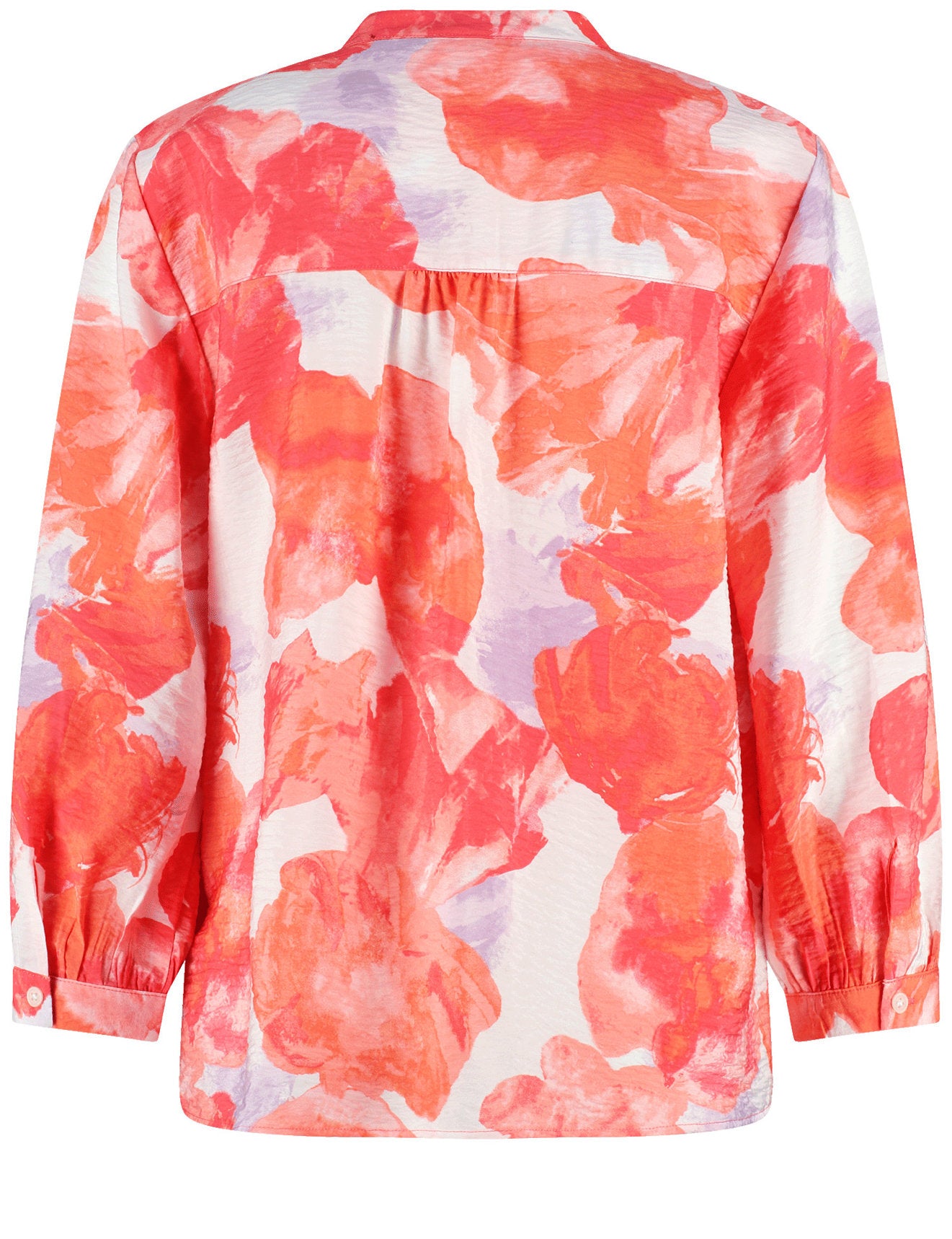 Gerry Weber_3/4 Sleeve Blouse with Floral Batik Design_560097-31485_6020_02