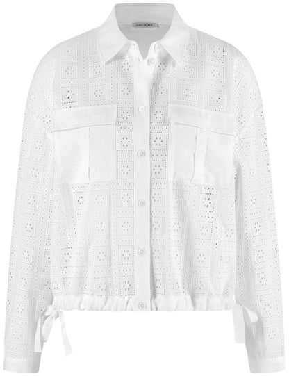 Gerry Weber_Sophisticated Blouse with Floral Perforated Lace_560113-31494_99600_01