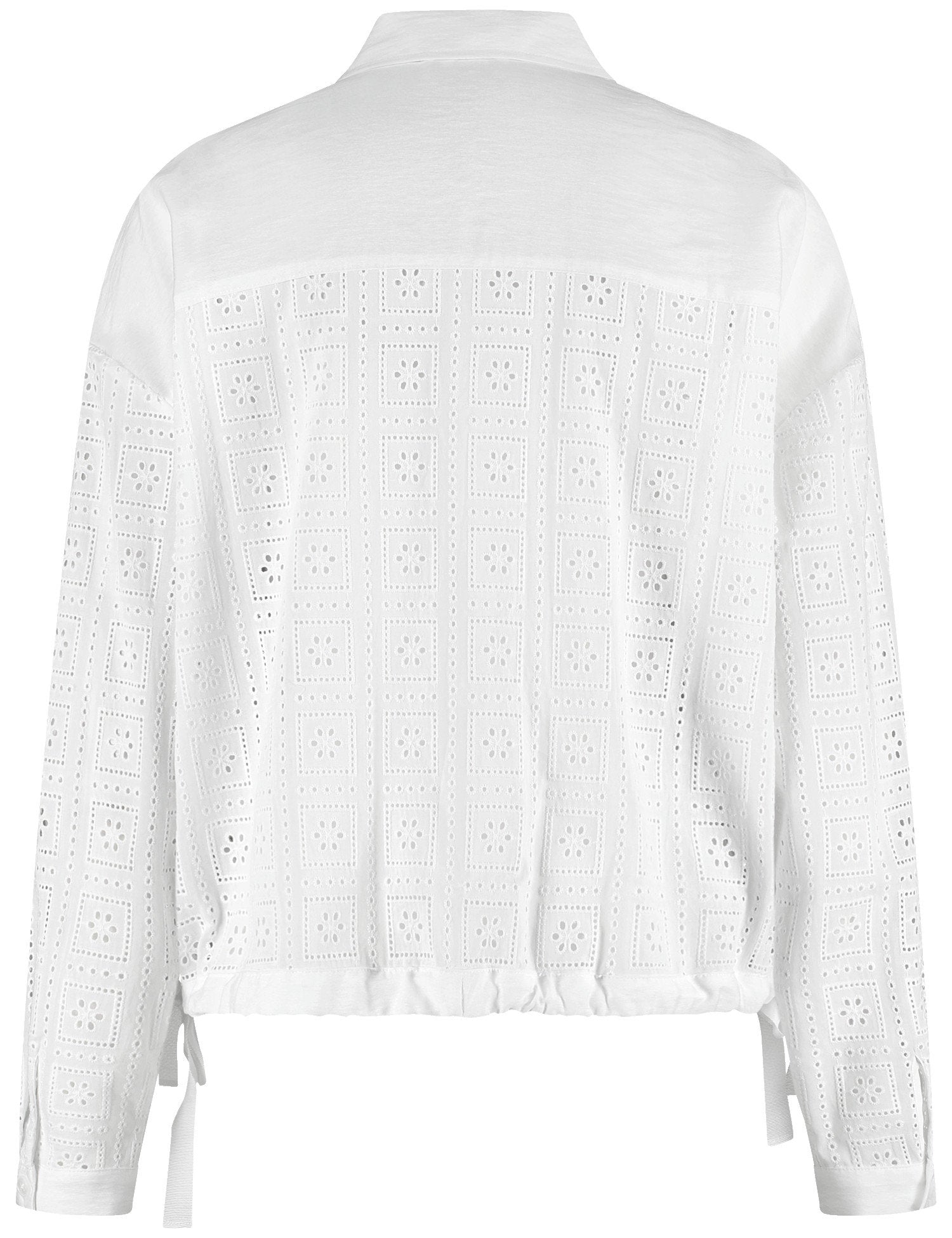 Gerry Weber_Sophisticated Blouse with Floral Perforated Lace_560113-31494_99600_02