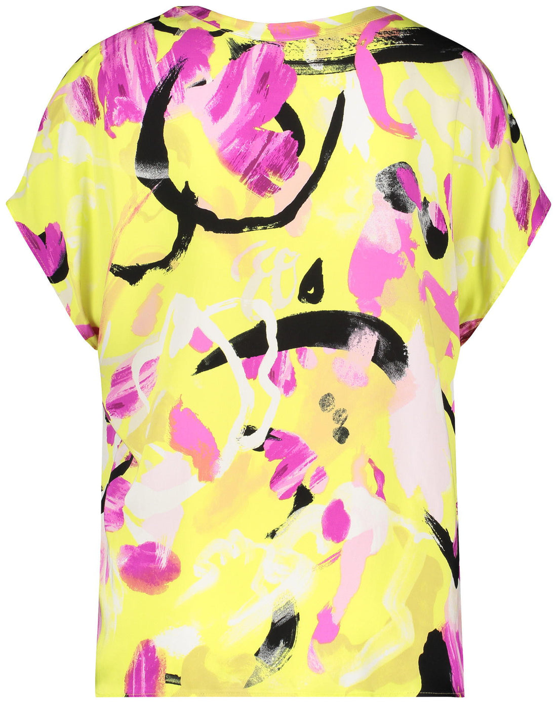 Short Sleeve Blouse With An All-Over Print_560312-11019_4142_02