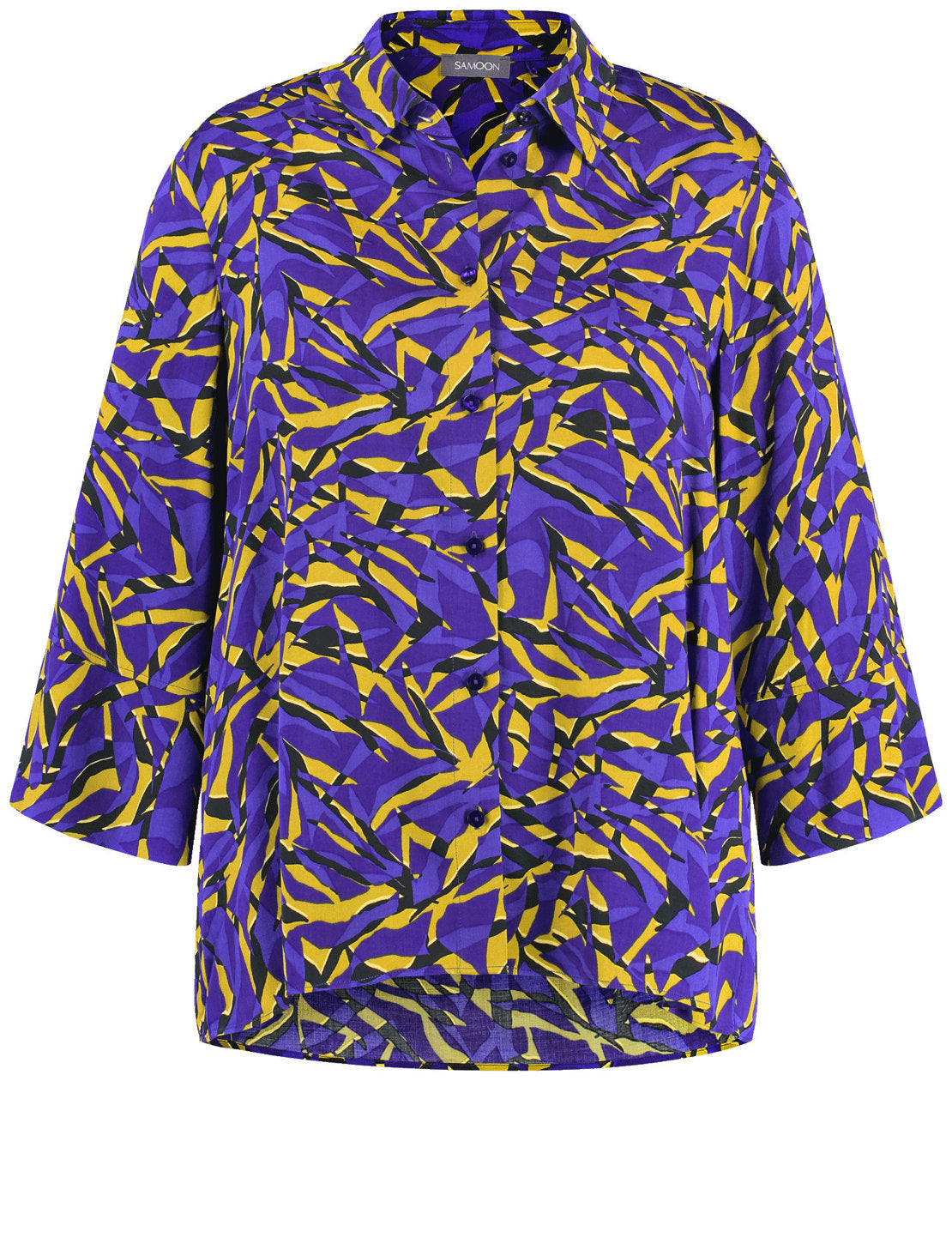 3/4-Sleeve Blouse With An All-Over Print_560503-21105_3482_02