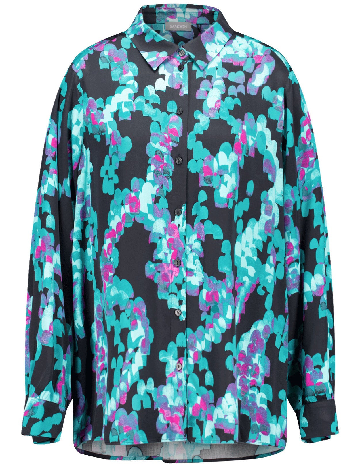 Long Shirt Blouse With An All-Over Print_560512-21118_1102_02