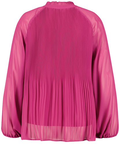 Flared Pleated Blouse With Balloon Sleeves_560534-21133_3500_03