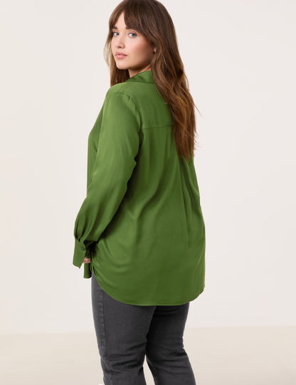 Long Sleeve Blouse with V Neckline_560537-21158_5710_06