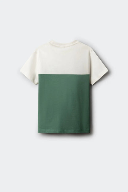 Springfield Green Boys Color Block Short Sleeve Boys&