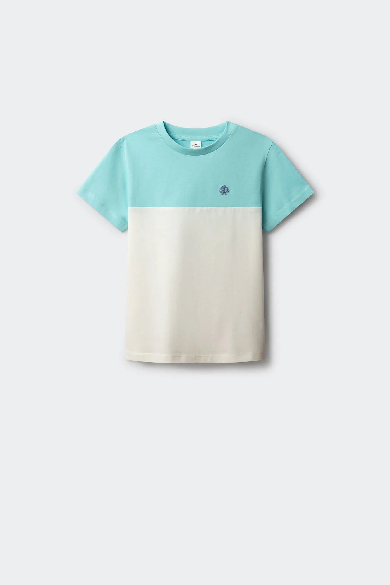Springfield Blue Boys Color Block Short Sleeve Boys&