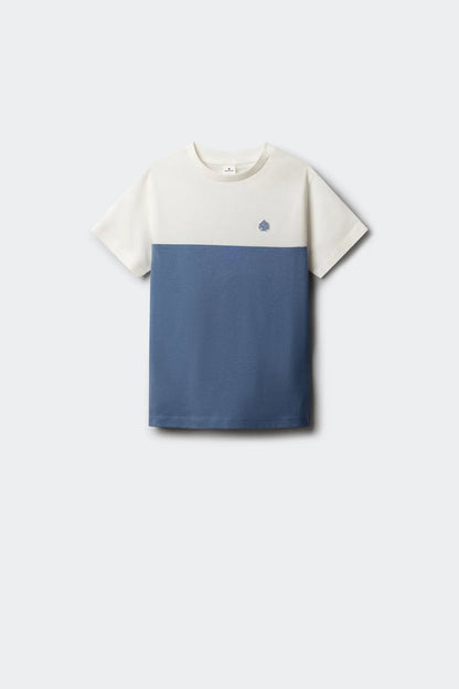 Springfield White Boys Color Block Short Sleeve Boys&