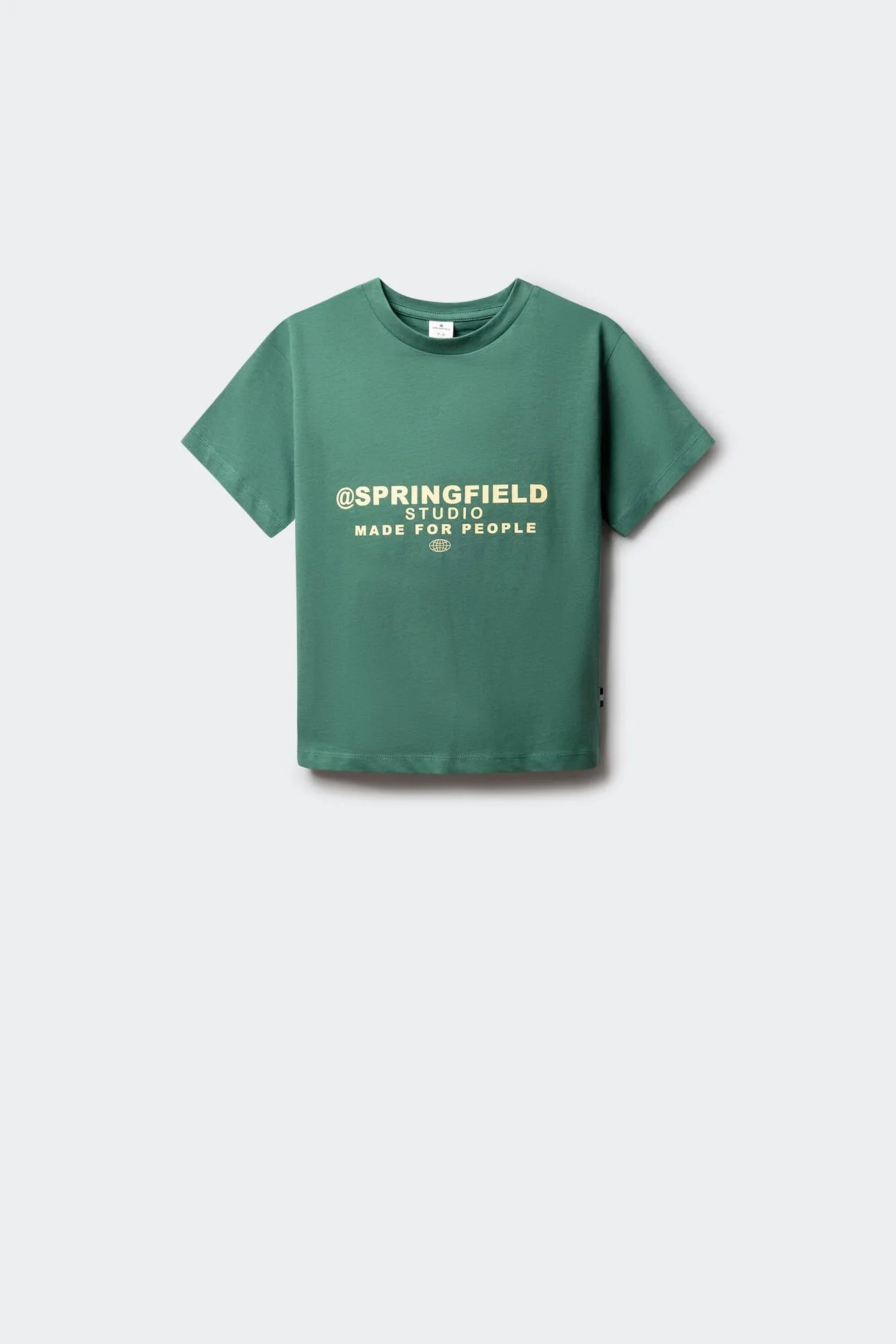 Springfield Green Boys Boxy Short Sleeve T-Shirt SKU: 5653271_24 Image 01