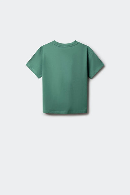 Springfield Green Boys Boxy Short Sleeve T-Shirt SKU: 5653271_24 Image 02