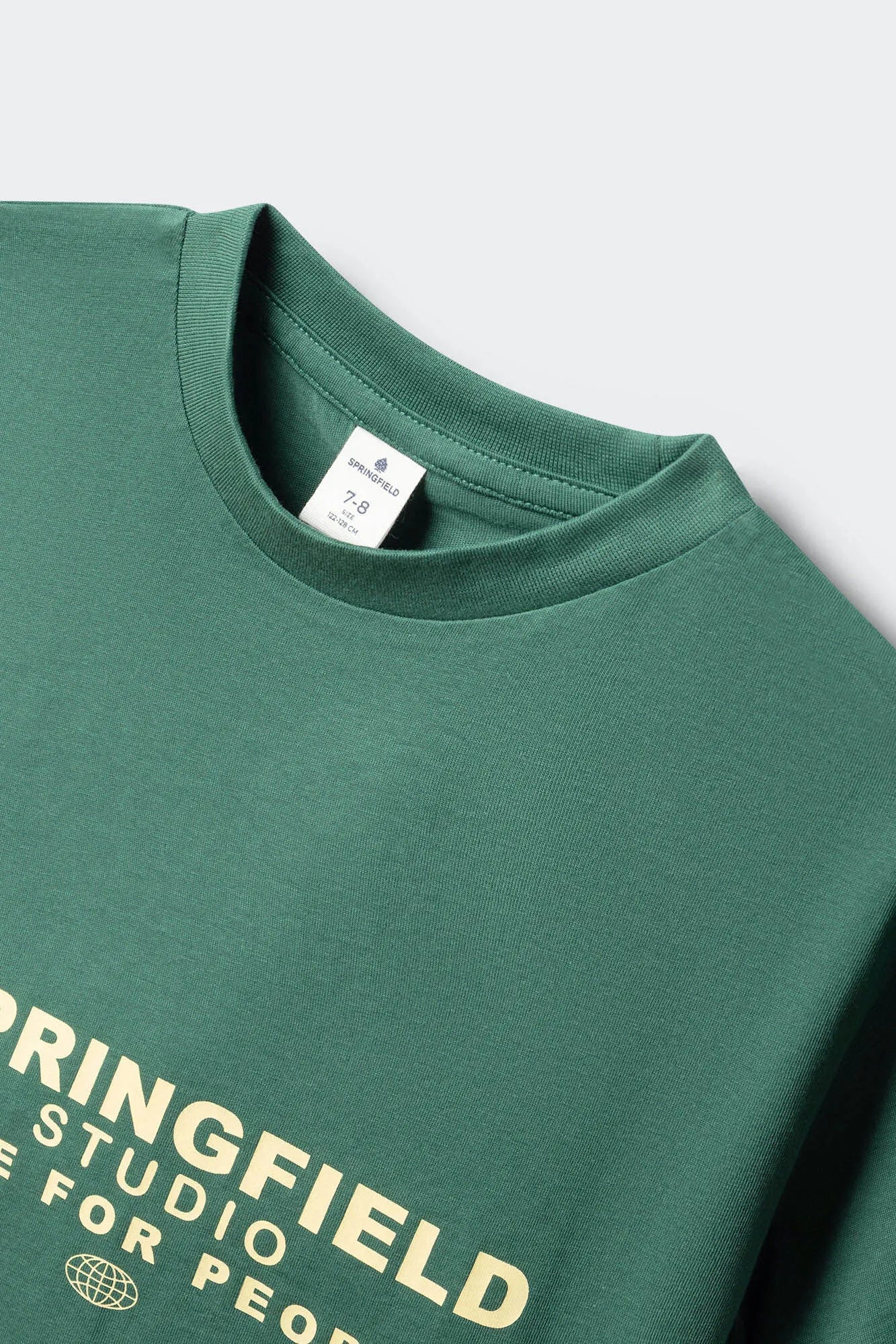 Springfield Green Boys Boxy Short Sleeve T-Shirt SKU: 5653271_24 Image 03