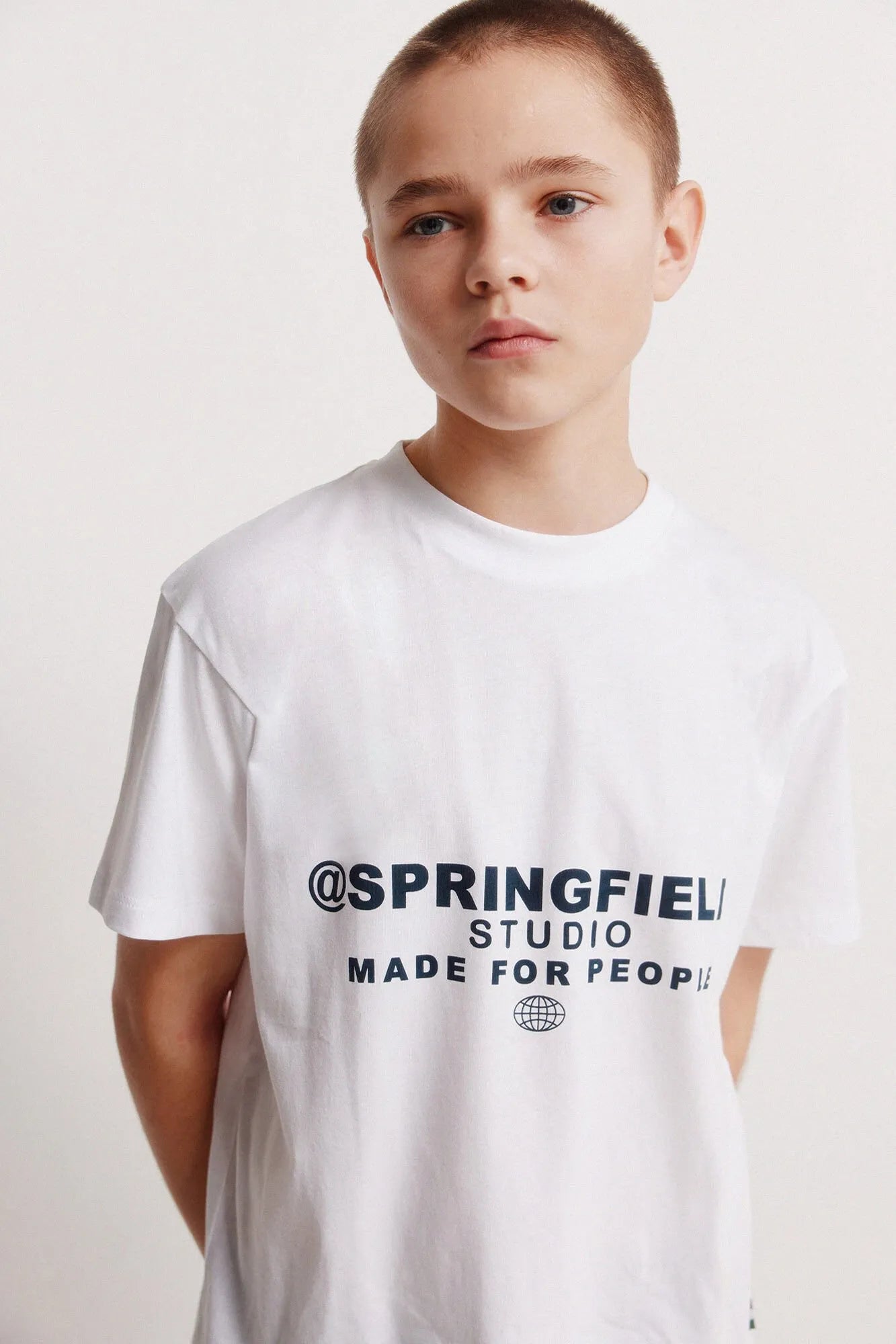 Springfield White Boys Boxy Short Sleeve T-Shirt SKU: 5653271_99 Image 02