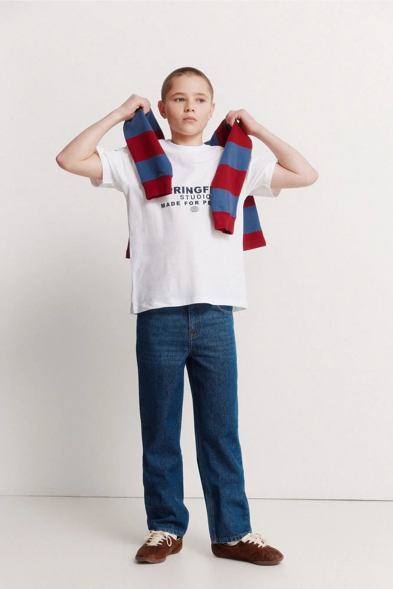 Springfield White Boys Boxy Short Sleeve T-Shirt SKU: 5653271_99 Image 04