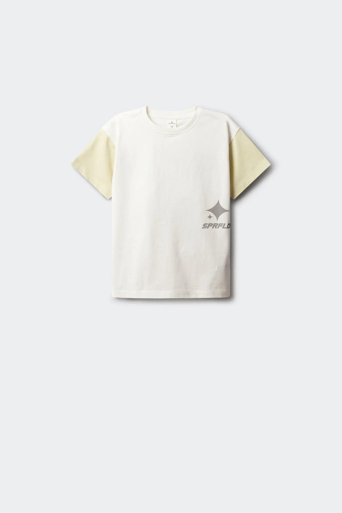 Springfield Yellow Boys Short Sleeve Contrast T-Shirt SKU: 5653281_03 Image 01