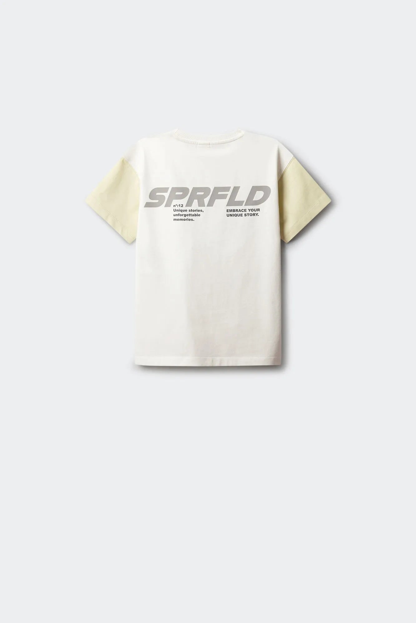 Springfield Yellow Boys Short Sleeve Contrast T-Shirt SKU: 5653281_03 Image 02