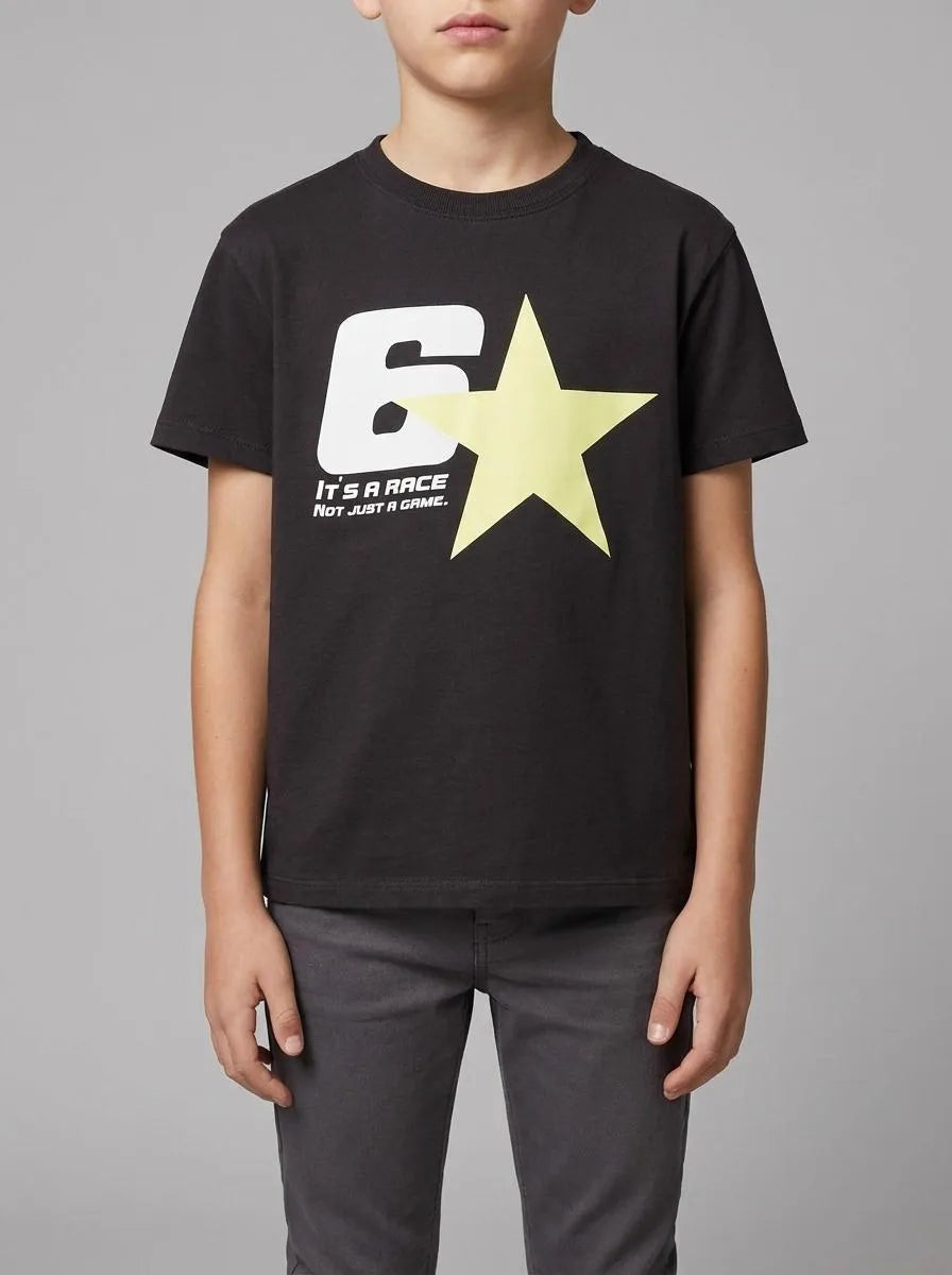 Springfield Black Boys Short Sleeve Urban T-Shirt Kids SKU: 5653282_01 Image 00