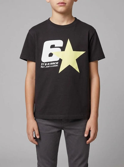 Springfield Black Boys Short Sleeve Urban T-Shirt Kids SKU: 5653282_01 Image 00