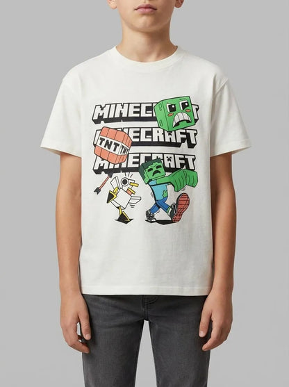 Springfield White Boys Minecraft T-Shirt SKU: 5653286_96 Image 00