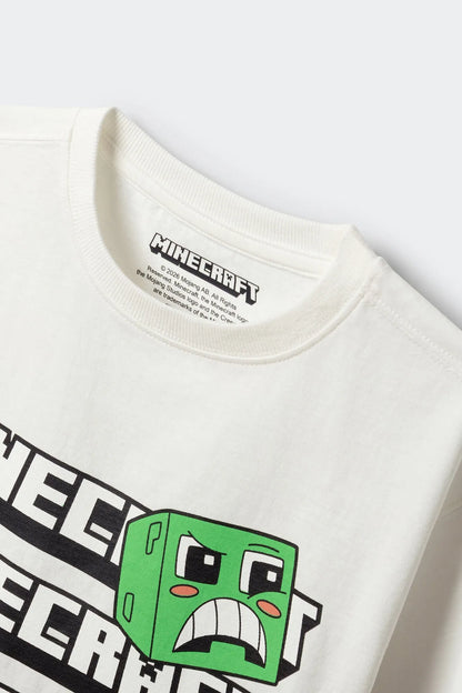 Springfield White Boys Minecraft T-Shirt SKU: 5653286_96 Image 03