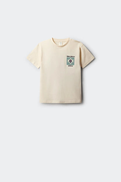 Springfield White Boys Ethnic Short-Sleeved T-Shirt SKU: 5653297_97 Image 01