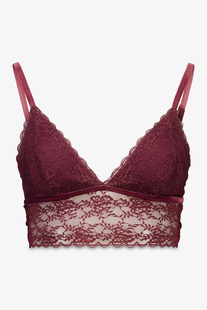 Women Secret_Wine_Lovely Burgundy Lace Triangle Bralette_5662012_68_07