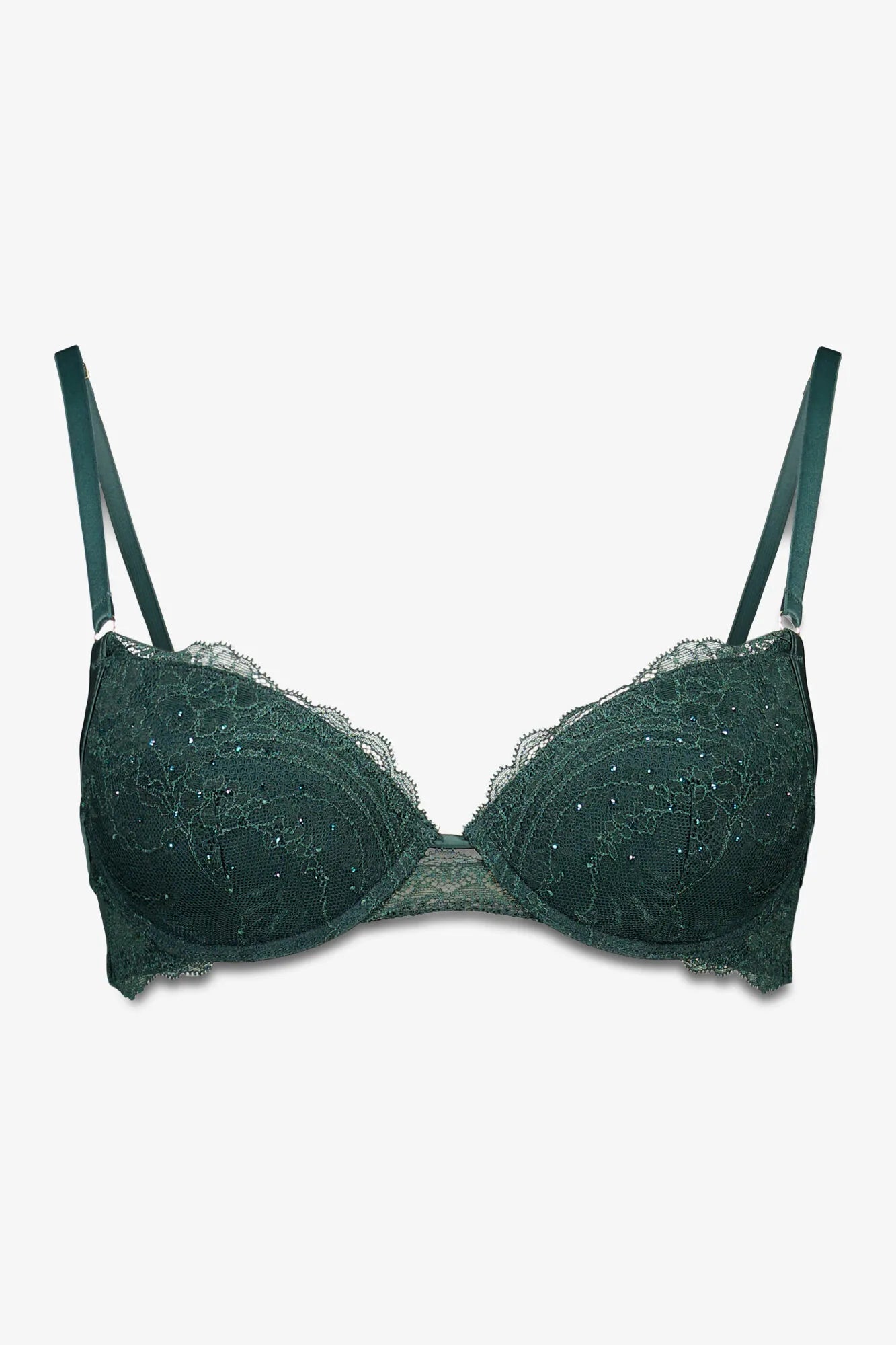Women Secret_Green Print_Beautiful Padding Green Lace Bra_5662027_29_06