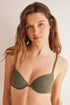 Beautiful Dark Khaki Lace Bra In Different Cup Sizes_02