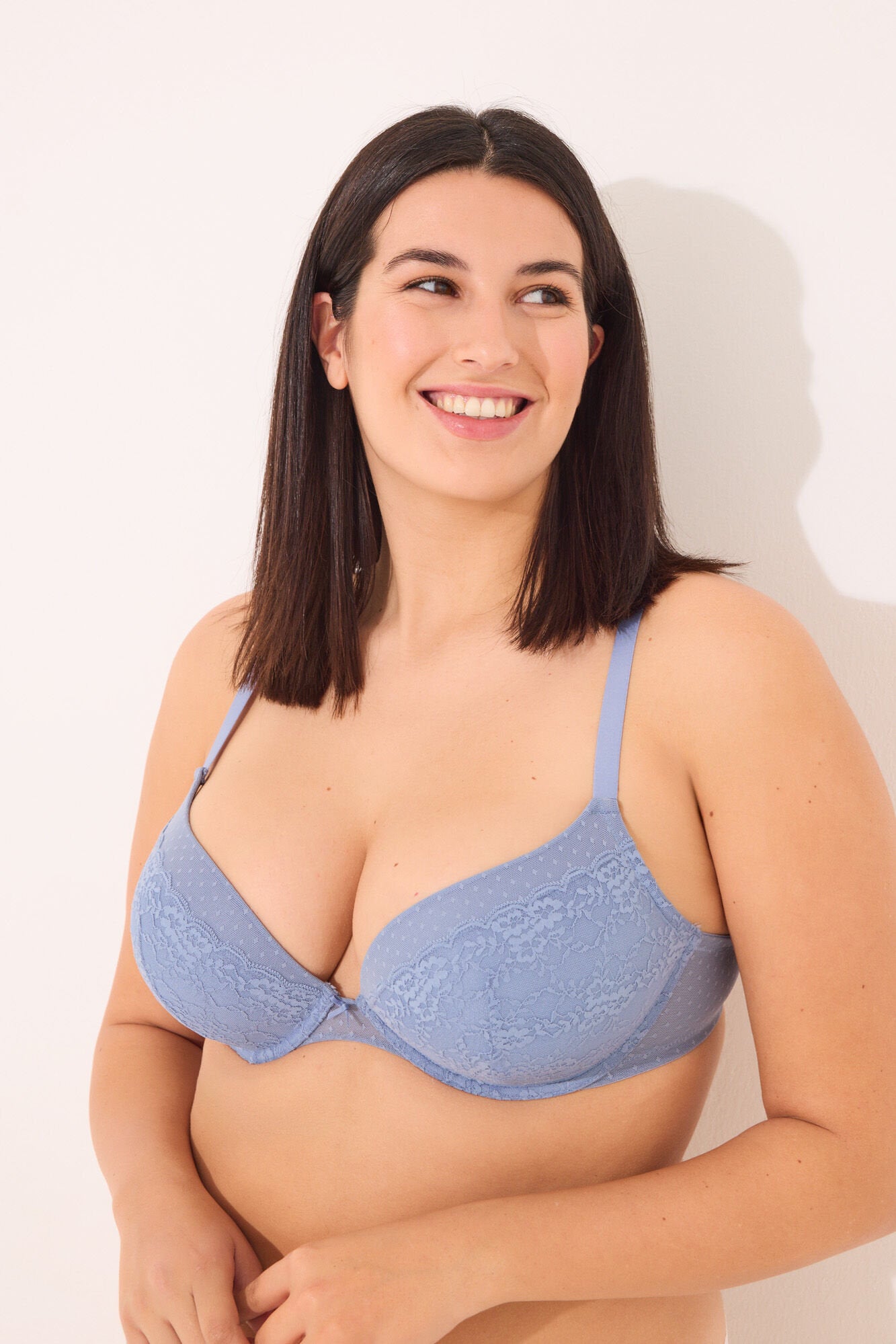 Women Secret_GORGEOUS Push Up Padding Bra Lace Tulle Plumetis Blue in Different Cup Sizes_5669943_18_01