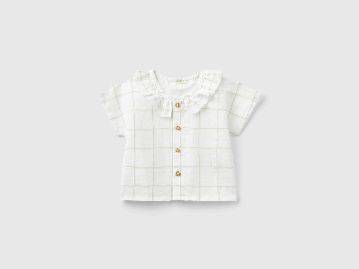 Check Shirt With Fril_56A9AQ00M_64P_01