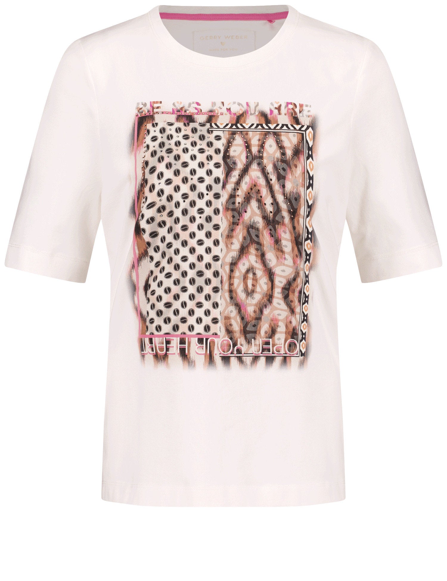 Gerry Weber_Top with Mid-Length Sleeves And a Patchwork Front Print_570237-35010_9042_03