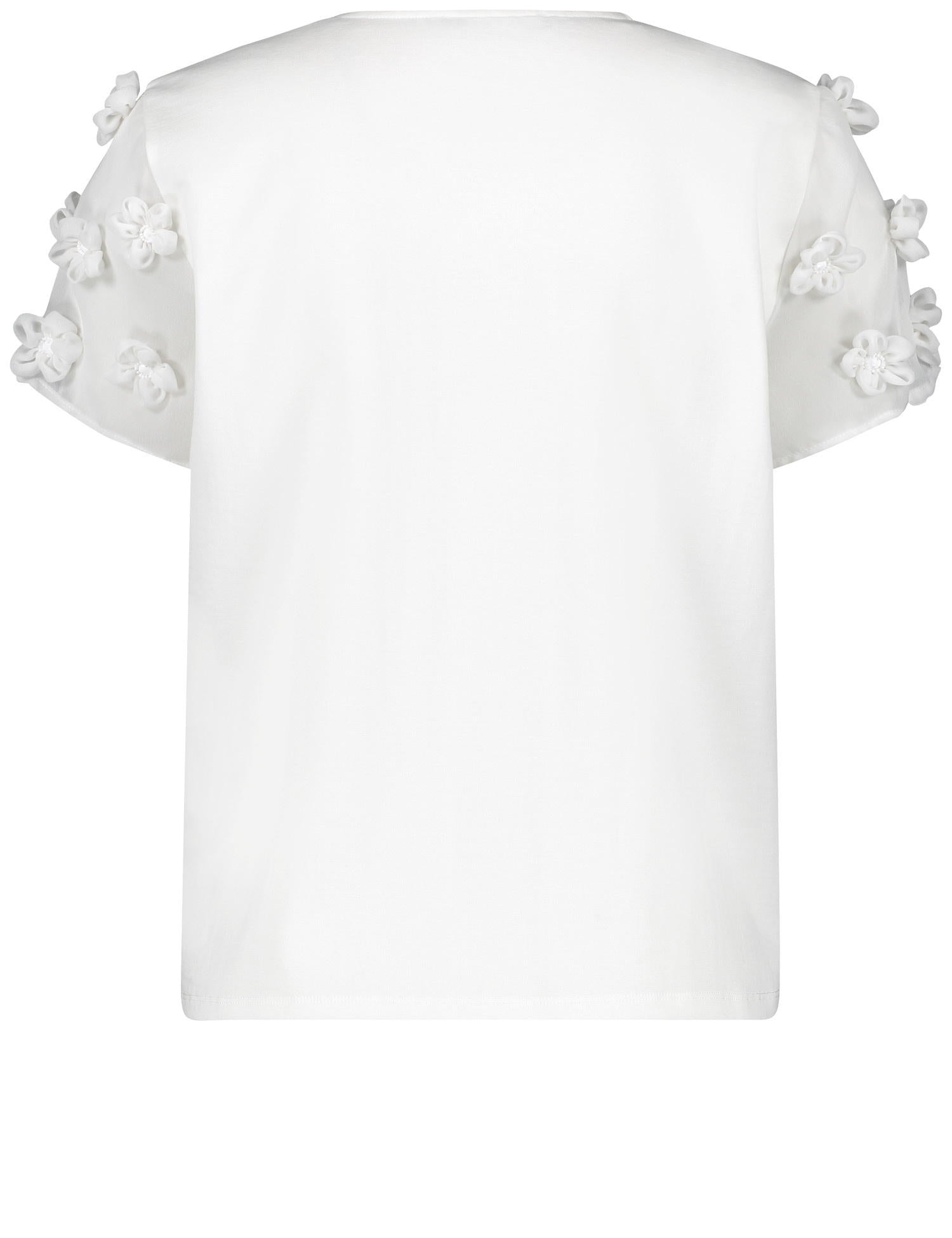 T-Shirt With Floral Decoration_571325-16130_9700_03