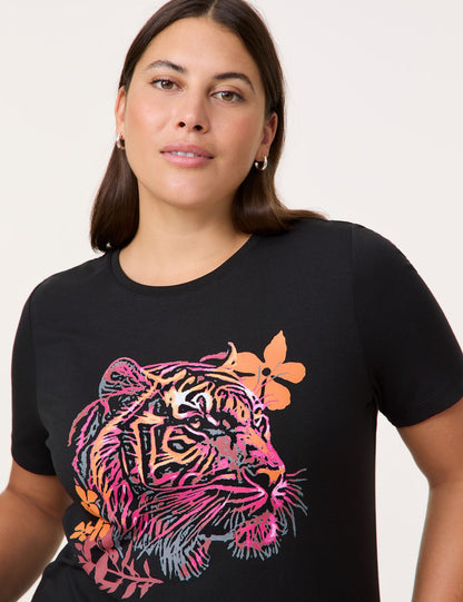 T-Shirt With A Tiger&