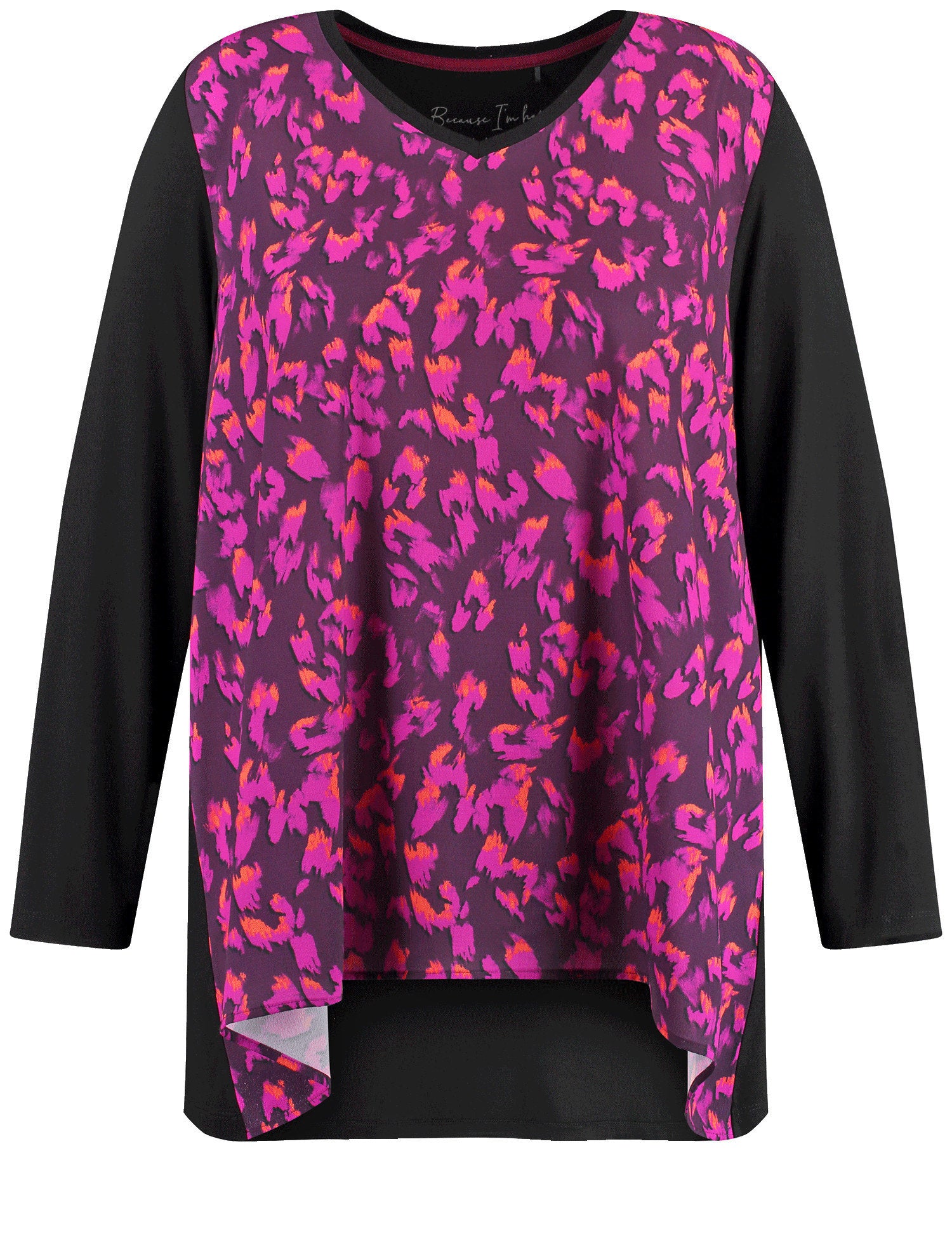 Flared Long Sleeve Top With A Blouse Front_02