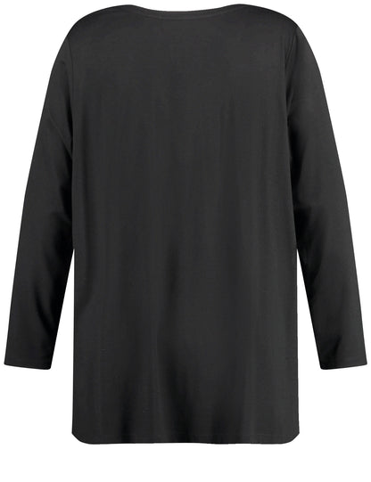 Flared Long Sleeve Top With A Blouse Front_03