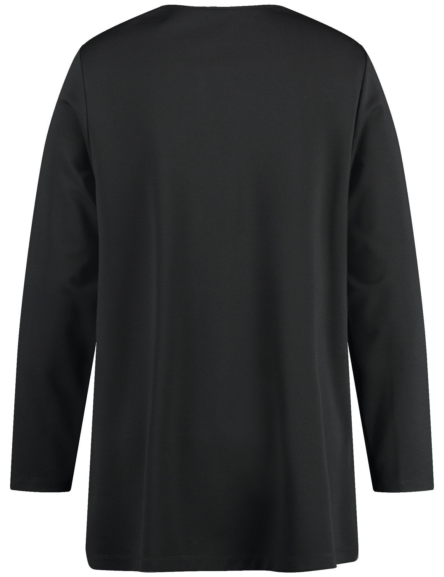 Flared Long Sleeve Top With A Decorative Detail_03