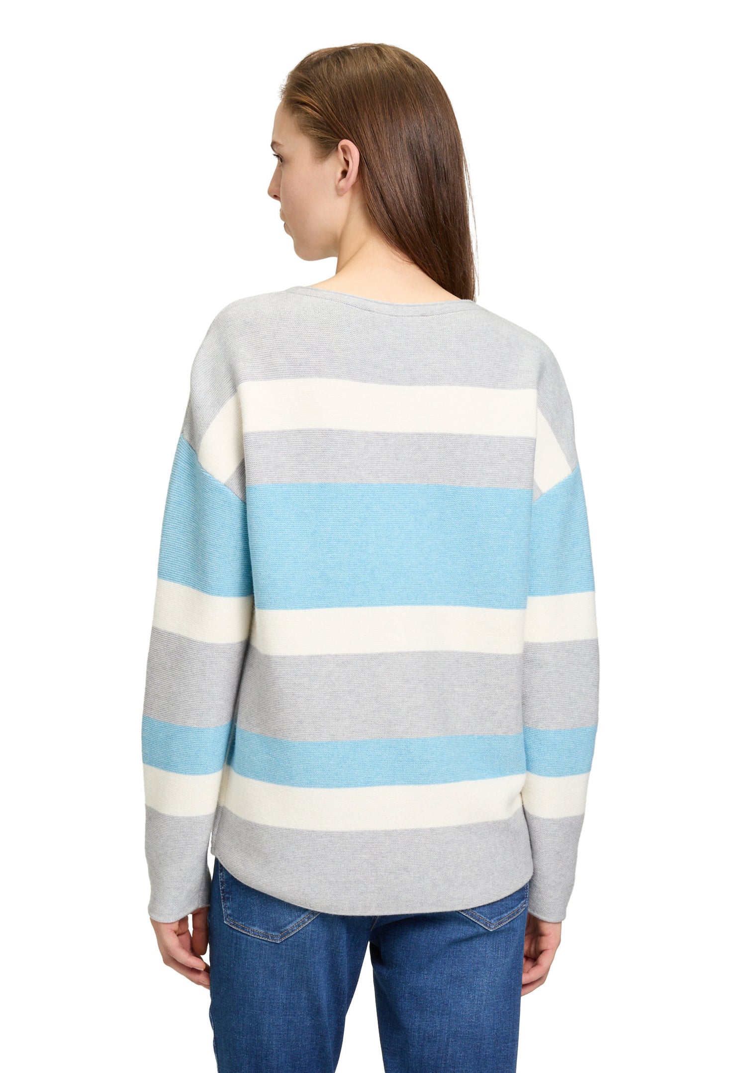 Knitted Sweater with Stripes_5718-3017_9881_03