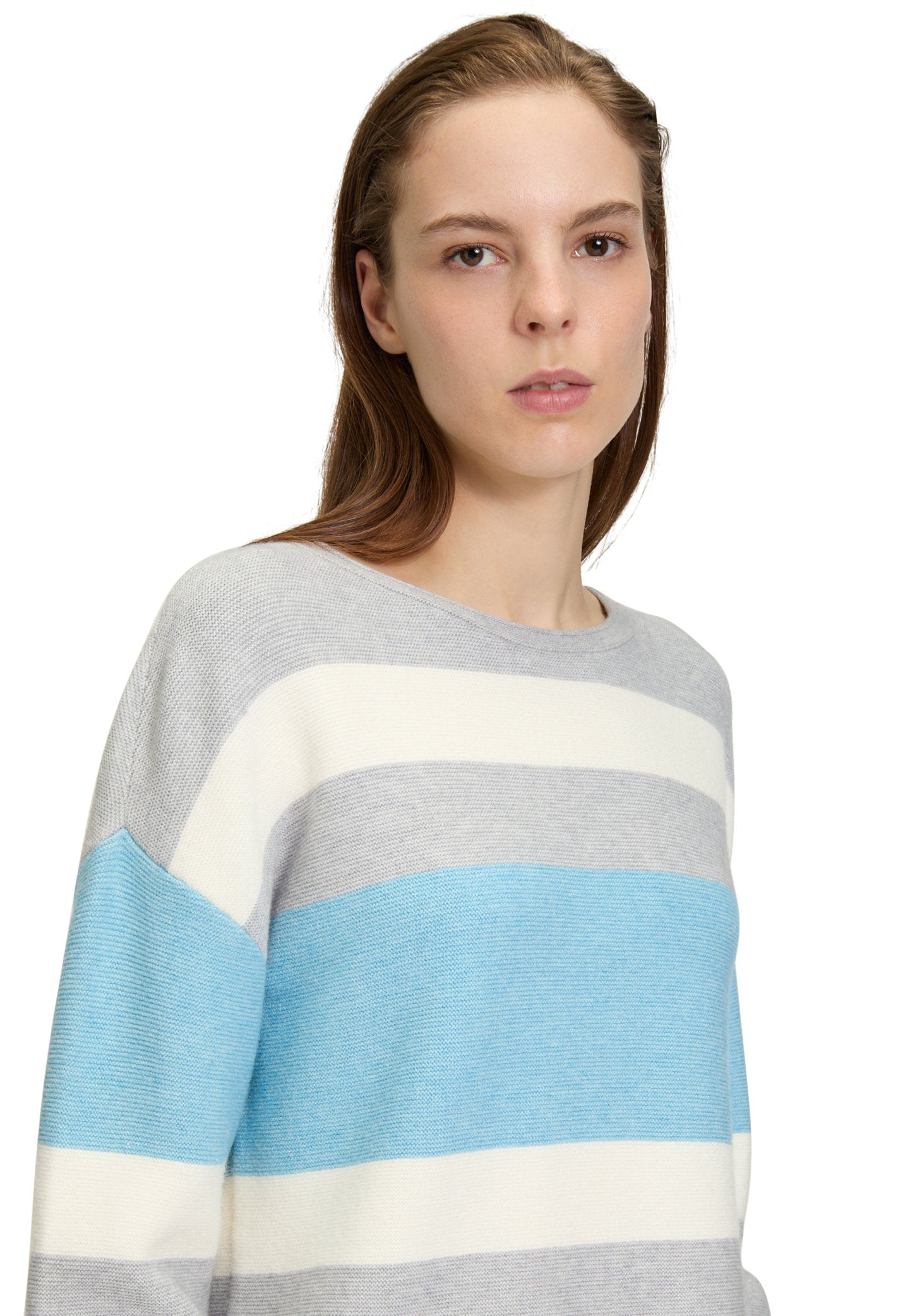 Knitted Sweater with Stripes_5718-3017_9881_07