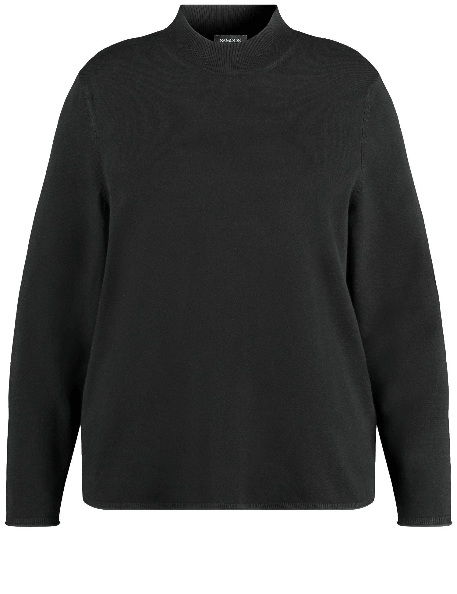 Fine Knit Jumper With A Turtleneck_01